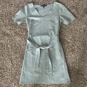 White House Black Market Light Gray Mini Dress